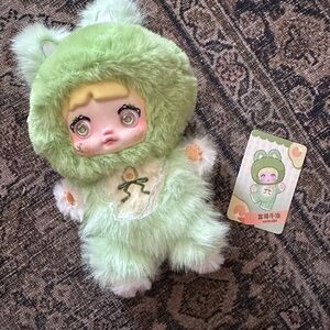 Skull Panda Nommi Avocado Green Plush Doll Accessory